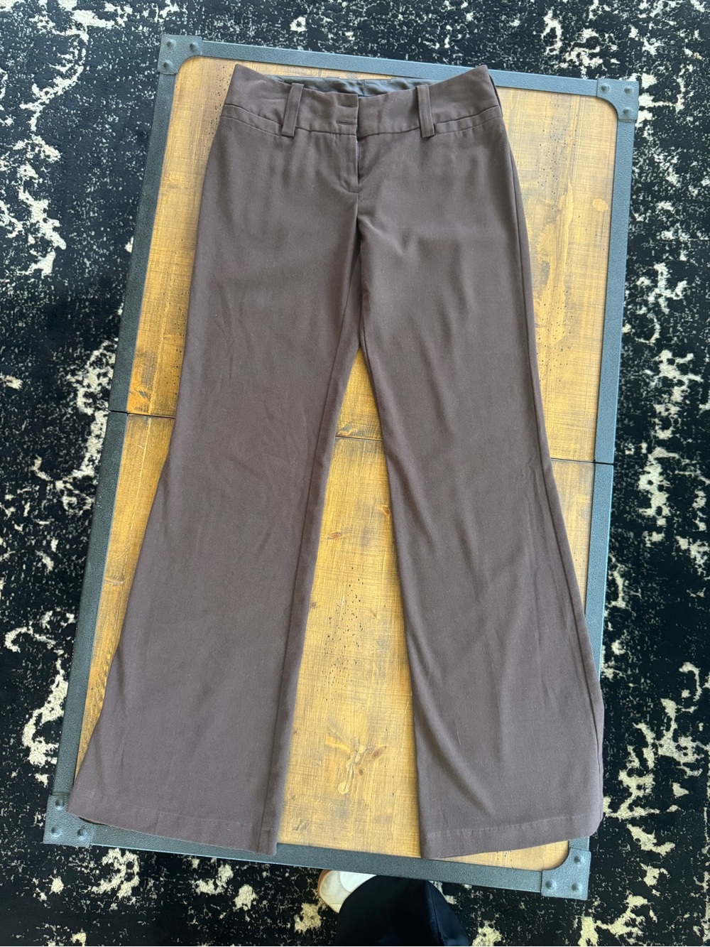 Iz Byer Brown Flare Y2K Dress Trousers